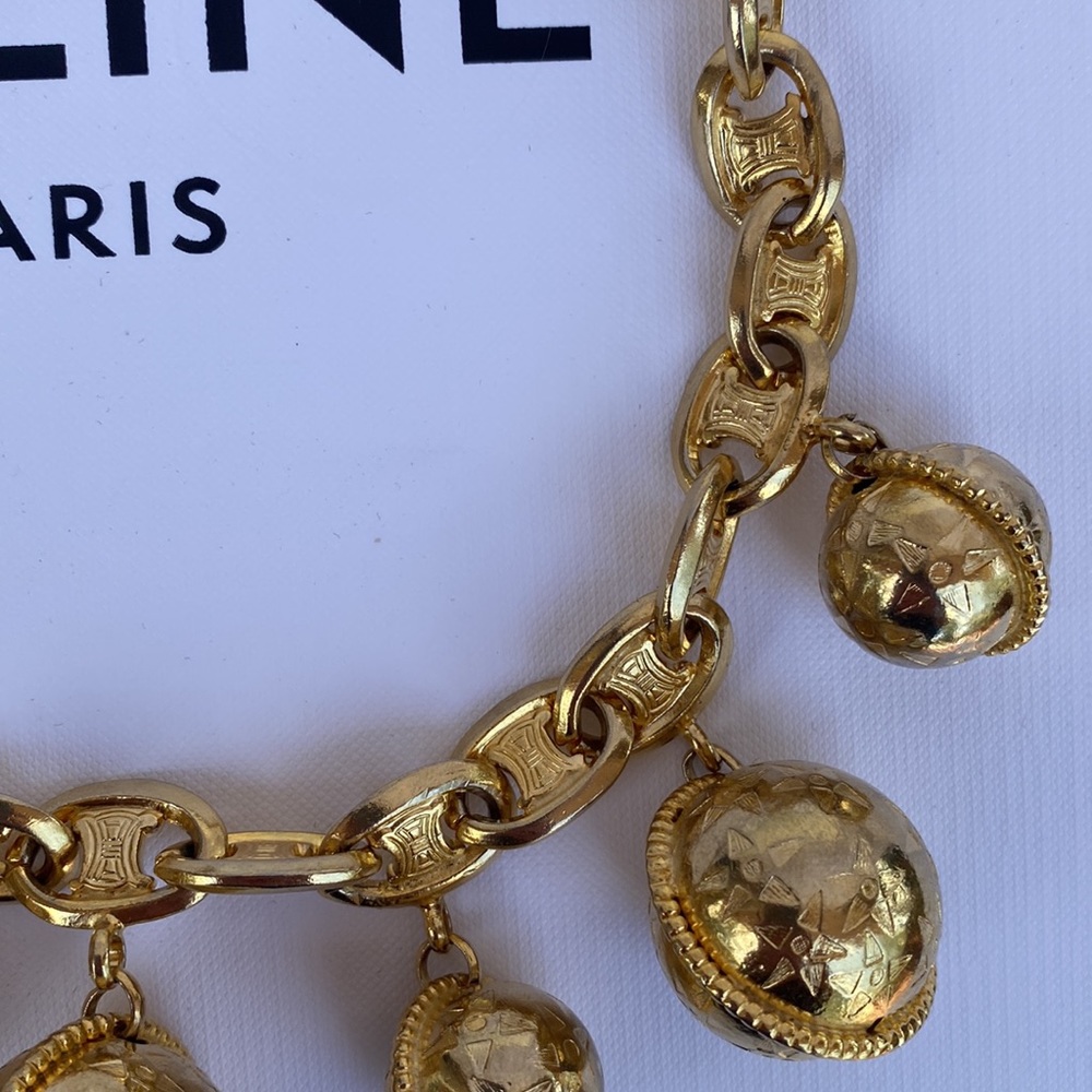 RARE! CELINE Necklace Orbs Stars.Authentic. Statement Piece - Picture 13 of 13